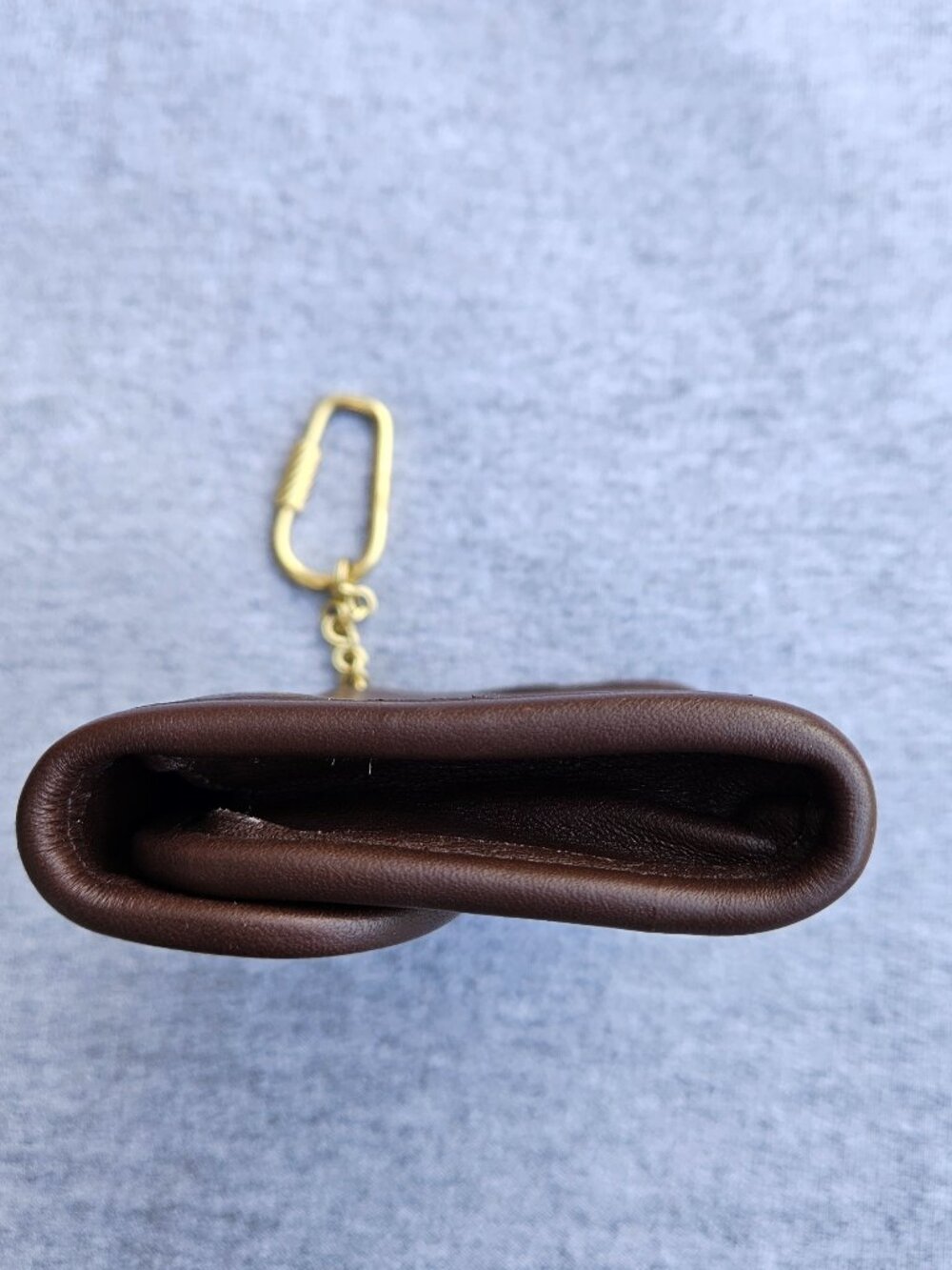Coach Vintage Brown Leather Mini Photo Book Charm/Keychain Bag Charm Y2K Key Fob - Picture 9 of 11